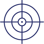 Blue Target Icon